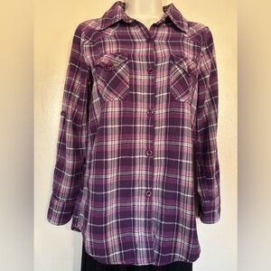 Forever 21 Woman's Small Purple Flannel